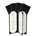 thumbnail image 1 of WeChef 5 pack 4.25"x11" Restaurant Menu Book Covers 4 View PU Leather w/ Angled Corner Wine List Bar Hotel, 1 of 9