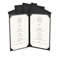 thumbnail image 1 of WeChef 5 pack Menu Covers 8.5"x14" 2 Views Faux Leather Cafe Restaurant Bars, 1 of 9
