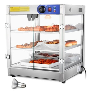 HeatMax 19x19x29 Commercial Food Pizza Pastry Patty Catering Hot Box  Countertop Warmer Case, Great for up to 16 Pizza Fund Raising, Shelf is  16Wx