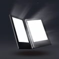 thumbnail image 1 of WeChef LED Back Lit Light Menu Holder Cover Folding Double Panel Fits 5.5''x7.1'' Paper for Hotel Club, 1 of 10