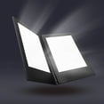 thumbnail image 1 of WeChef LED Back Lit Light Menu Holder Cover Folding Double Panel Fits 8"x10.5" Paper for Hotel Club, 1 of 10
