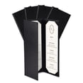 thumbnail image 1 of WeChef 5 pack 4.25"x14" Restaurant Menu Book Covers Trifold 3 View PU Leather w/ Angled Corner Wine List Bar, 1 of 9