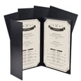 thumbnail image 1 of WeChef 5 pack Restaurant Menu Covers 8.5x14" 2 Page & 4.25x14" Half Page PU Leather Angled Corner Wine List Bar Hotel, 1 of 9