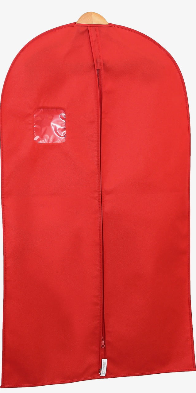 WeCoveR Garment Bag with Zipper, Clear Clothes Coats Cover Bags