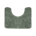 thumbnail image 1 of WeDecorBay Bathroom Rug U Shaped Floor Mat Thick Microfiber Absorbent Quick Dry TPR Backing Rug for Toilet Entryway Indoor Use 19.69×19.69 Inch Army Green, 1 of 5
