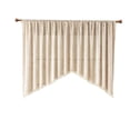 thumbnail image 1 of WeDecorBay Branch Embossed Sheer Valance Curtain, V Shaped Tassel Short Curtain, Rod Pocket Light Filtering Window Curtain for Kitchen Indoor Decor, 3 Sizes Available, 1 Panel, 1 of 9