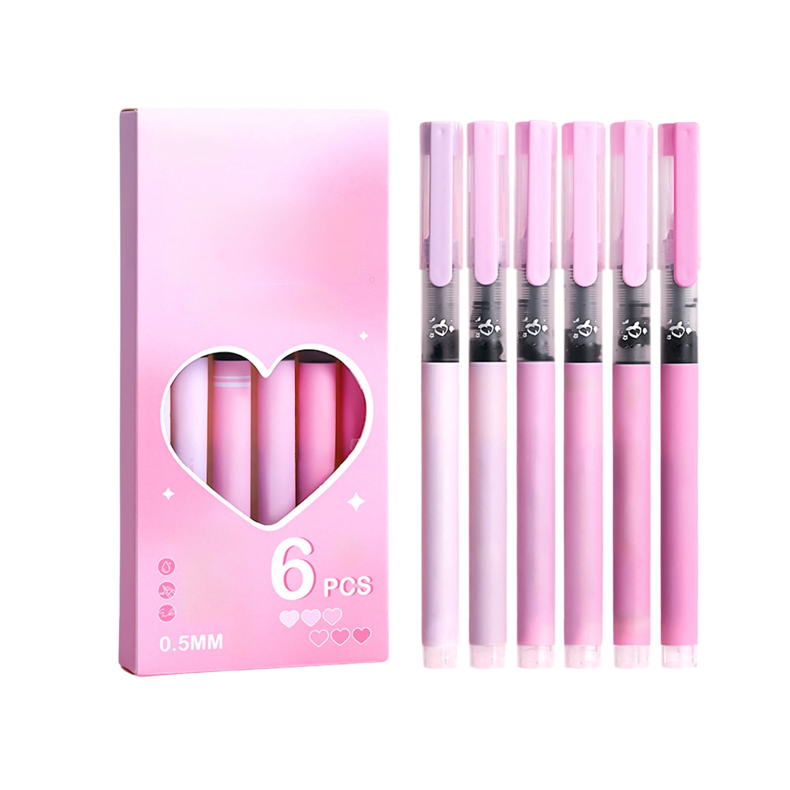 WeDecorBay Fast Drying 0.5mm Liquid Ballpoint Pen Plastic Macaroon ...