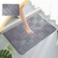 thumbnail image 1 of WeDecorBay Lightweight Fast Dry Bathroom Door Rug, SoftHigh Traction Washable Fabric Indoor Water Absorb Foot Carpet 15.7x23.6 In Gray, 1 of 6