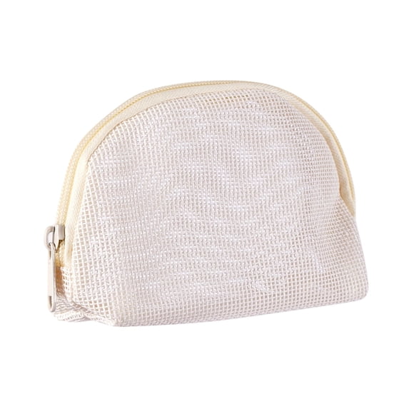 WeDecorBay Makeup Bag Large Capacity Portable Cosmetic Organizer Durable Material Convenient Handheld Travel Essential for Women White,13*10*4cm