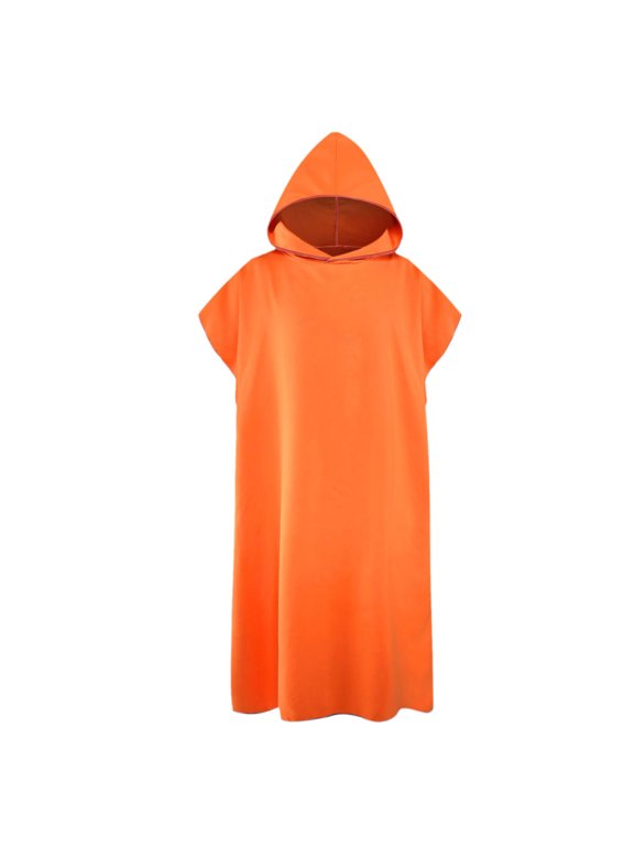 Microfiber Bathrobe With Hood Quick Dry Changing Towel Beach Surf Robe Swimsuit Cover Up Absorbent Wrap For Swimming Pool Water Sports Camping One Size