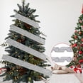 thumbnail image 1 of WeDecorBay Silver Wired Christmas Ribbon 78.7 Inch Satin Vermicelli Ribbon for Gift Wrapping Christmas Tree Wreath Garland Home Holiday Decor, 1 of 7