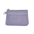 thumbnail image 1 of WeDecorBay Small Travel Pouch Organizer Lightweight Mesh Zippered Design Durable Storage for Tiny Items Cards Documents Versatile Use for Travel School Office Daily Commute Purple,Free Size, 1 of 6