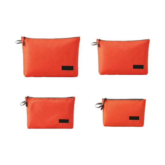 WeDecorBay Travel Waterproof Organizer Bags Multipurpose Packing Cubes Reinforced Seams Foldable Design Lightweight Storage Pouches for Toiletries Cosmetics Clothing Travel Accessories Red,Free Size