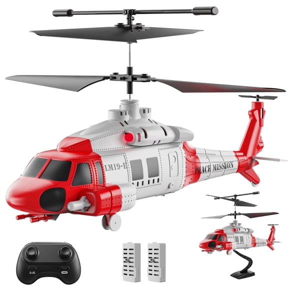 WeFone Military RC Helicopter with Missile Launcher and Display Stand, Remote Control Helicopter for Beginners, Indoor Flying Toy and Desk Display Model for Teens Ages 14+
