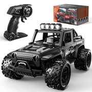 WeFone RC Car, 20KM/H Speed 1:16 Off-Road RC Truck with LED Lights, 2 Batteries, Outdoor Play, Best Gift for Kids 3+