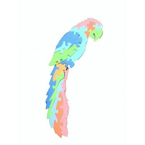 WeGlow International 84FOPP Foam Puzzle - Parrot - Set Of 2