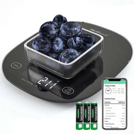 WeGuard Body Fat Scale, Body Weight Scale Digital Bathroom Scale High-Precision BMI Scale, Body Composition Analyzer with Smartphone App sync with Bluetooth, 396 lbs