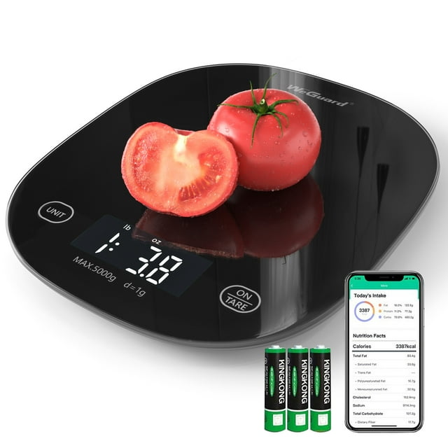 WeGuard Digital Food Kitchen Scale, Perfect for Cooking, Baking, Meal Planning, Multifunction Scale Measures in Grams and Ounces