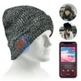 thumbnail image 1 of WeGuard Men Women Bluetooth Beanie, Bluetooth 5.0 Wireless Winter Warm Knit Hats Cap, Mic and HD Speakers, Gifts for Outdoors Family Thanksgiving Christmas , Unisex Christmas Gift (Gray Mix Knitted), 1 of 9