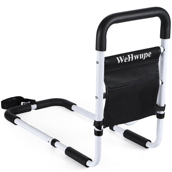 WeHwupe Bed Rails for Elderly Adults Safety, Assist Beds Rail for Seniors with Storage Pocket, Bed Handles bar, Fits Most Beds
