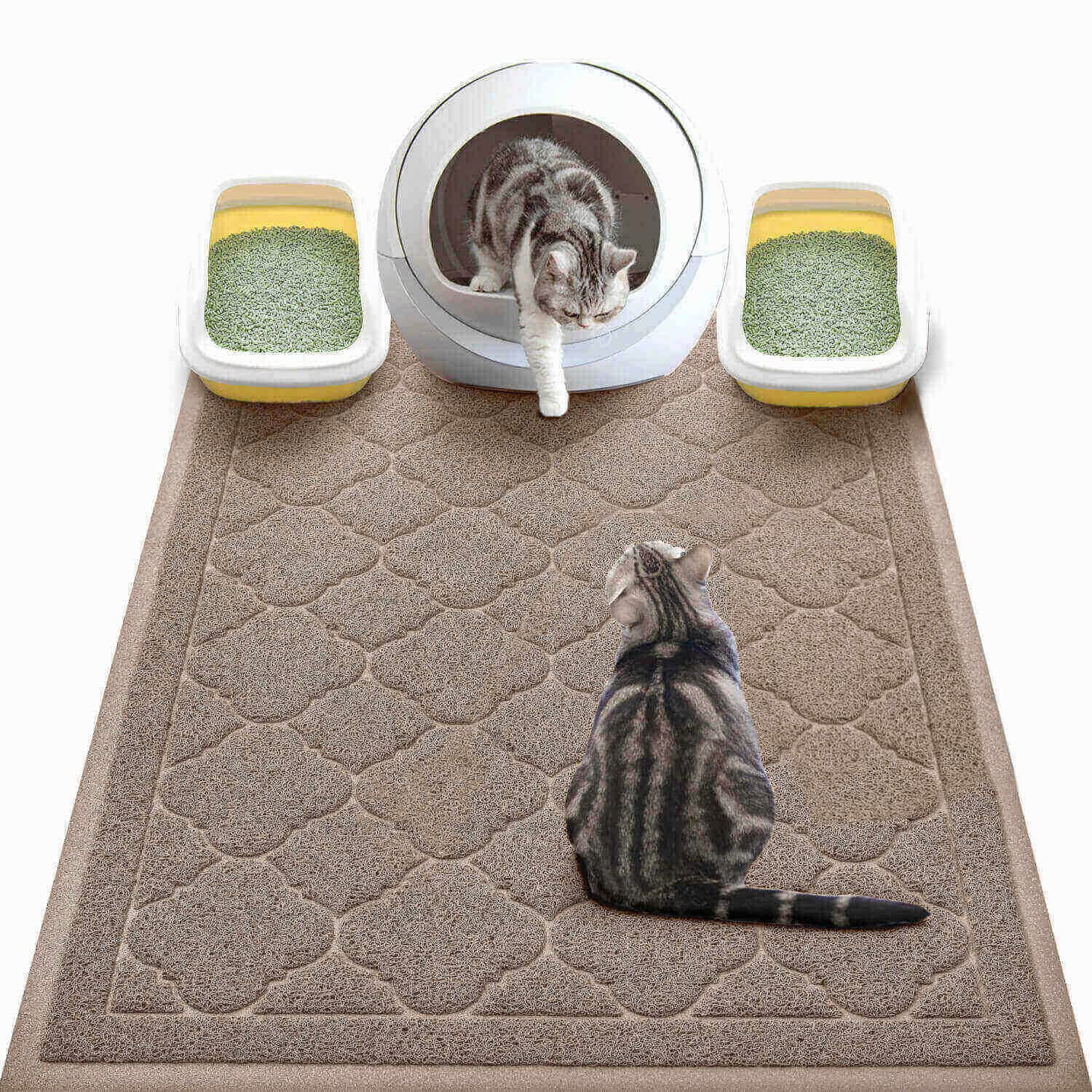 Cat litter box mat large online