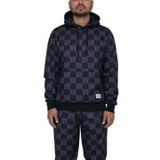 WeSC Men's & Big Men's Checkered Print Graphic Fleece Hoodie, Sizes S-2XL