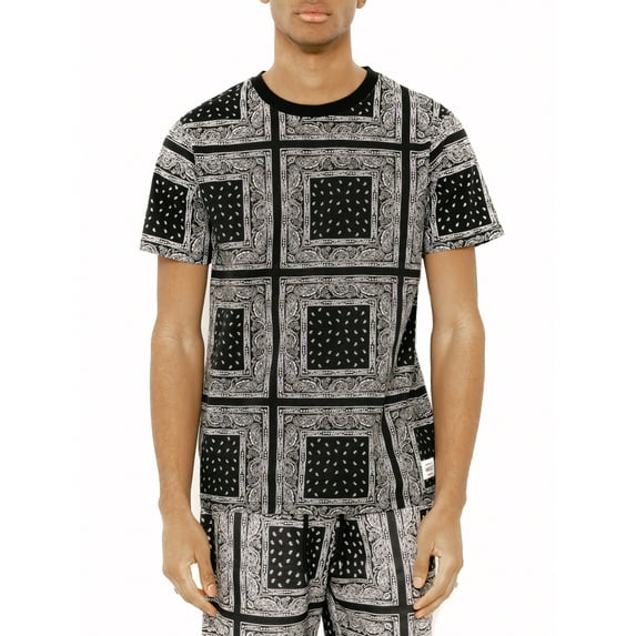 WeSC Men's Max Bandana Print Graphic Tee Shirt, Sizes S-2XL, Mens T-Shirts