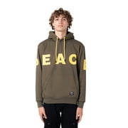 WeSC Men's Printed Peace Sign Graphic Fleece Hoodie Pullover, Sizes S-2XL