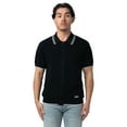 thumbnail image 1 of WeSC Men's Short Sleeve Contrast Collar Refined Sweater Polo Button Down Shirt, Sizes S-2XL, 1 of 4