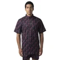 thumbnail image 1 of WeSC Oden Short Sleeve Shirt Neon Flamingo All Over Print - S - 2XL, 1 of 4