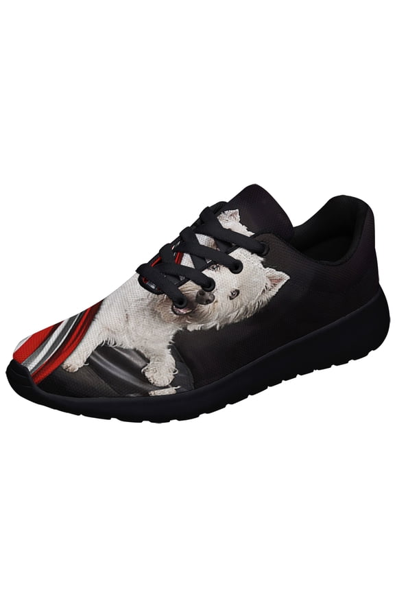WeStHighland Black Terrier American flag US Shoes Sneakers Black Size 9.5