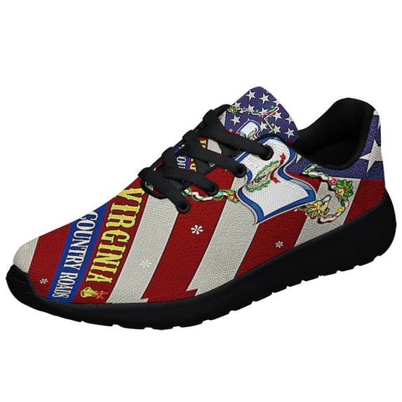 WeStVirginia ChriStas WeStVirginia Take Me Home Country Roads Shoes Sneakers Black Size 9.5