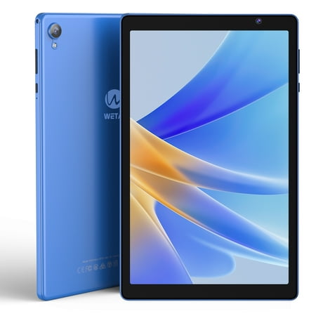 WeTap Android 12 Tablet 10 inch , 2GB RAM 32GB Storage , WIFI 6 , 1280x800 IPS Display Tablets , Dual Camera , 6000mAh , Google GMS Certified , Dark Blue