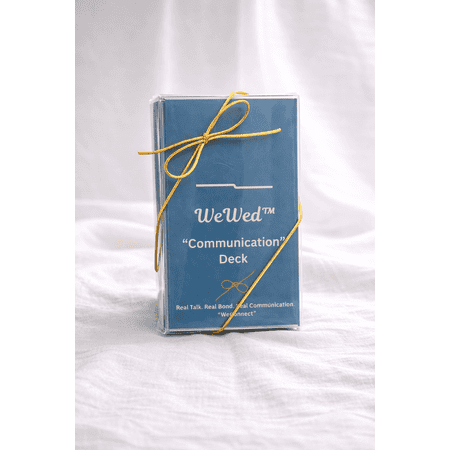 WeWed™ Couples Communication Card Deck – 52 Conversation Starters for Date Night, Relationship Building & Partner Connection