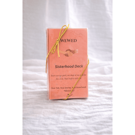 WeWed™ Sisterhood Conversation Card Deck – 40 Questions for Women, Friends & Meaningful Connection