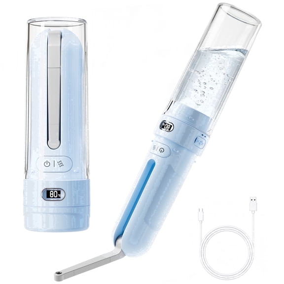WeWi HLTH Electric Travel Bidet - Rechargeable Portable Bidet with 3 Pressure, Blue