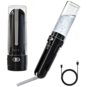 WeWi HLTH Electric Portable Bidet- Rechargeable Travel Bidet for Hygiene Cleaning, Black