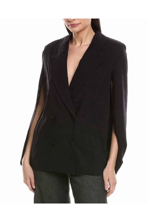 WeWoreWhat womens Cape Blazer, s, Black