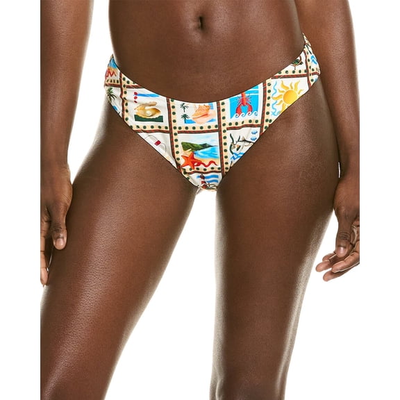WeWoreWhat womens  Classic Scoop Bikini Bottom, l, White
