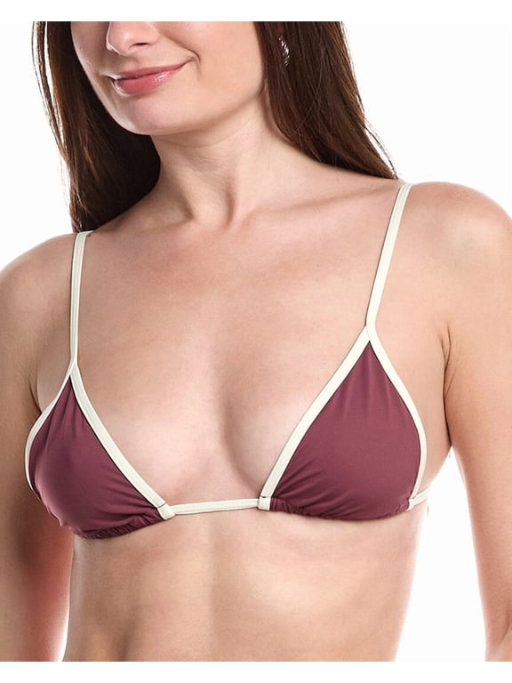 WeWoreWhat womens Cooper Bikini Top, m, Purple