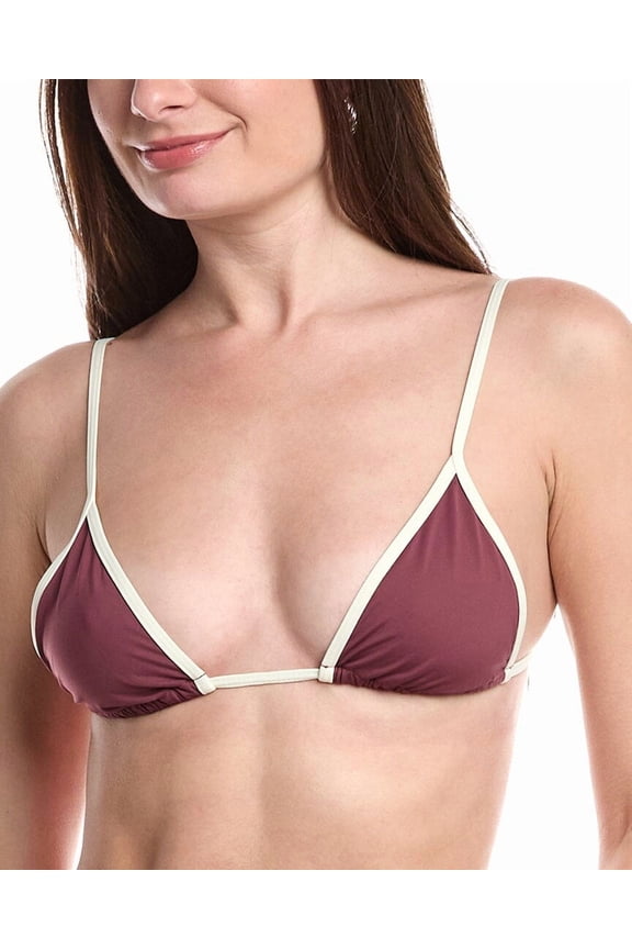 WeWoreWhat womens Cooper Bikini Top, m, Purple