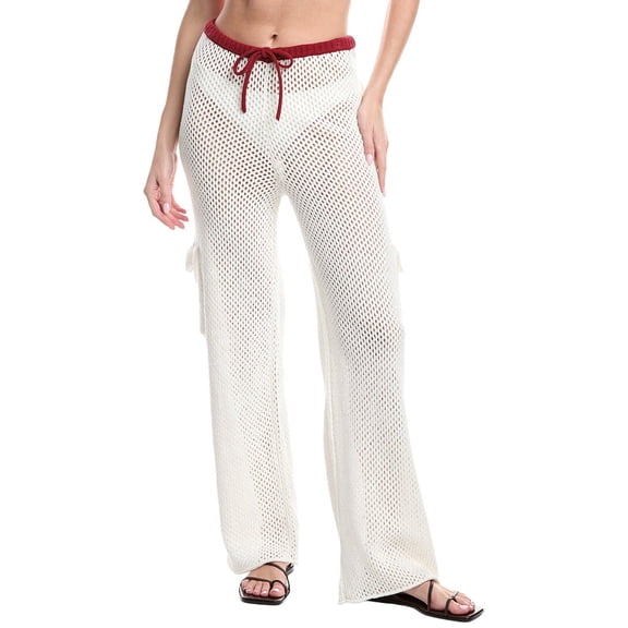 WeWoreWhat womens  Crochet Cargo Pant, m, White
