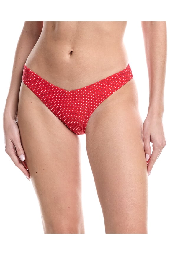 WeWoreWhat womens Delilah Bikini Bottom, xs, Red