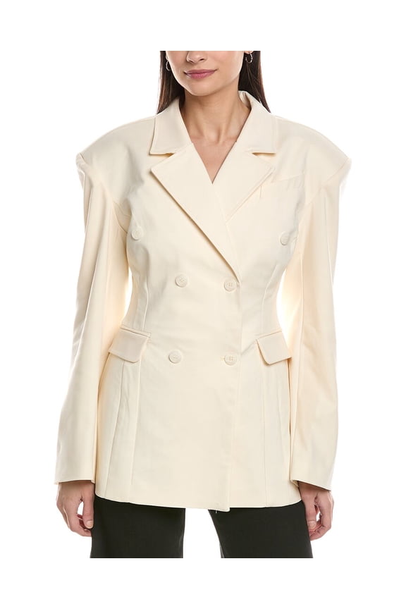 WeWoreWhat womens Double-Breasted Blazer, m, White