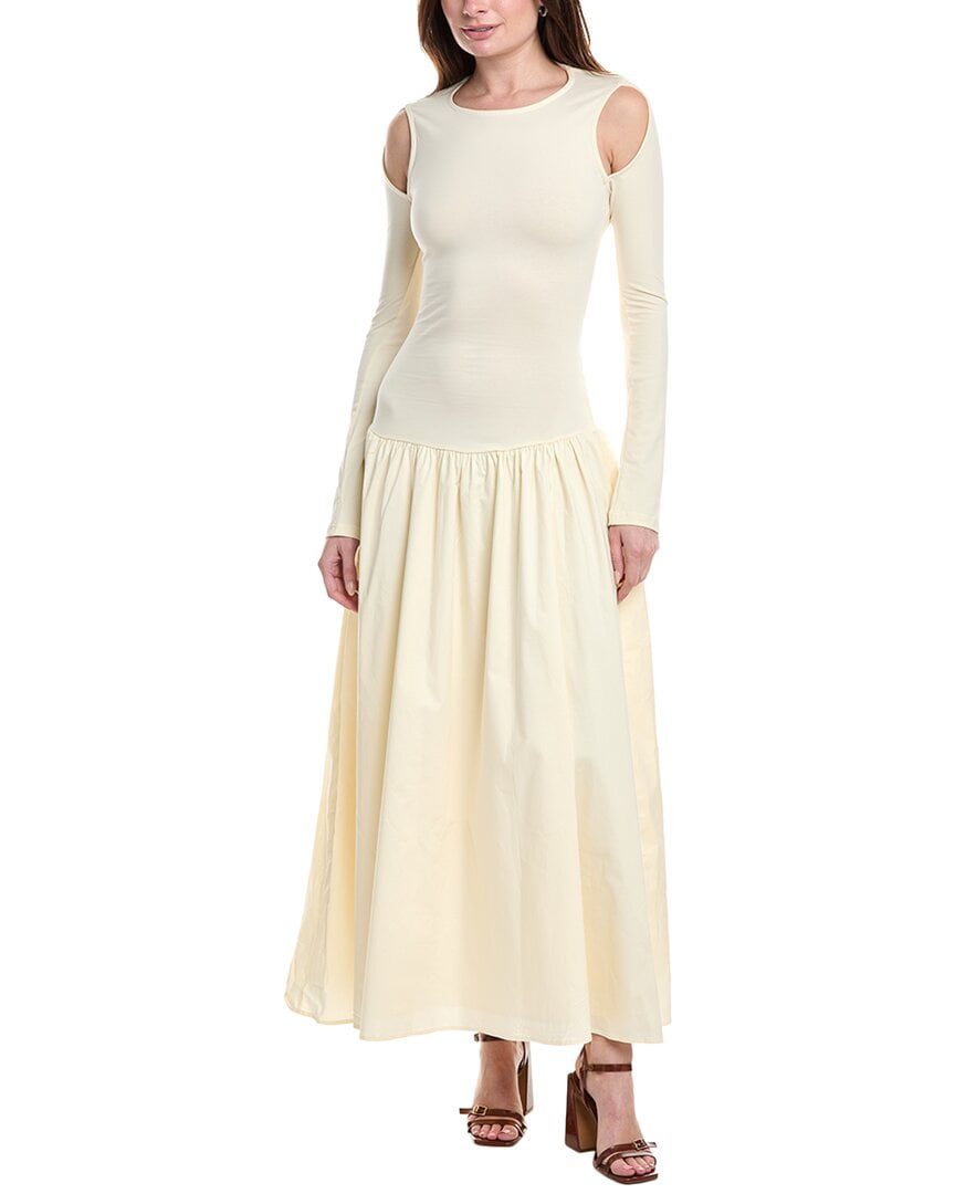 find me now asymmetrical drop waist dress Black Asymmetrical Drop Waist Valentina Midi Dress main image 1