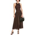 thumbnail image 1 of WeWoreWhat womens  Halter Corset Linen-Blend Midi Dress, 4, 1 of 3