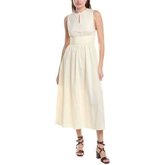 WeWoreWhat womens  Keyhole Midi Dress, XXS, White