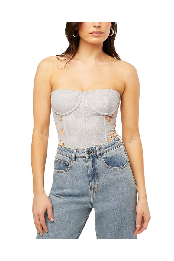 WeWoreWhat womens Lace Corset, 0