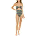thumbnail image 1 of WeWoreWhat womens  O-Ring Bandeau One-Piece, XS, Black, 1 of 3