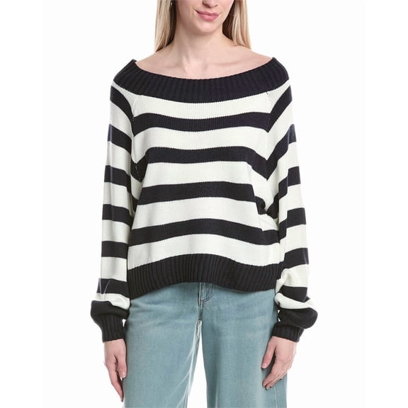 WeWoreWhat womens  Off-Shoulder Sweater, xs, Blue